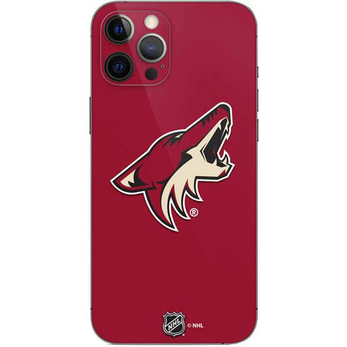 NHL Arizona Coyotes Solid Background iPhone 12 Pro Max Skin